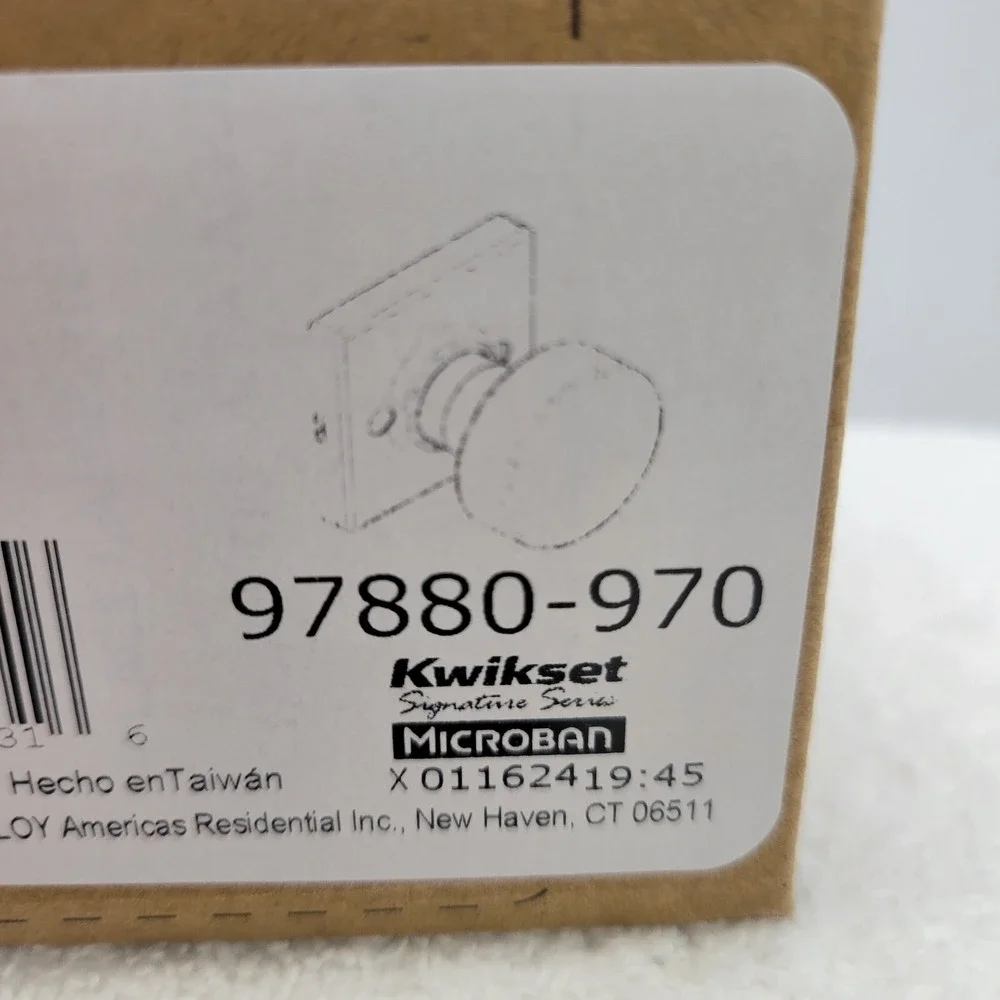 Kwikset Dummy Knobset Pismo 97880-970 Satin Brass Made In Taiwan